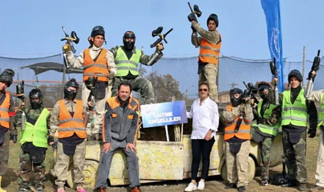 Samsun'da İşitme Engelli Sporcular Paintball'da buluştu