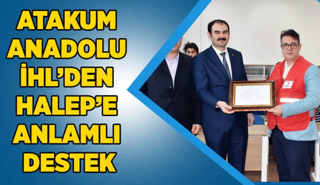 İmam Hatip Lisesi Öğrencileri Halep için 30 bin TL topladılar