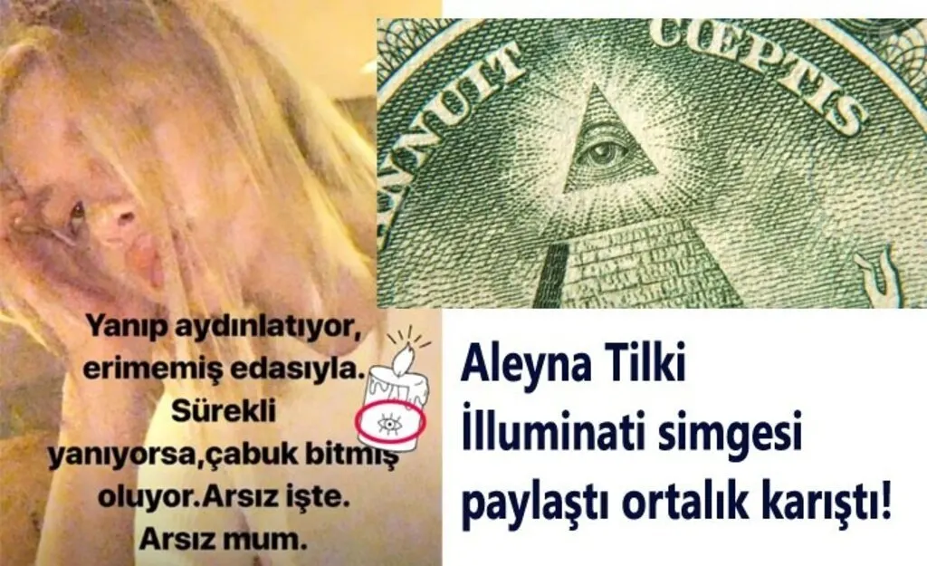 Aleyna Tilki İlluminati simgesi paylaştı ortalık karıştı!