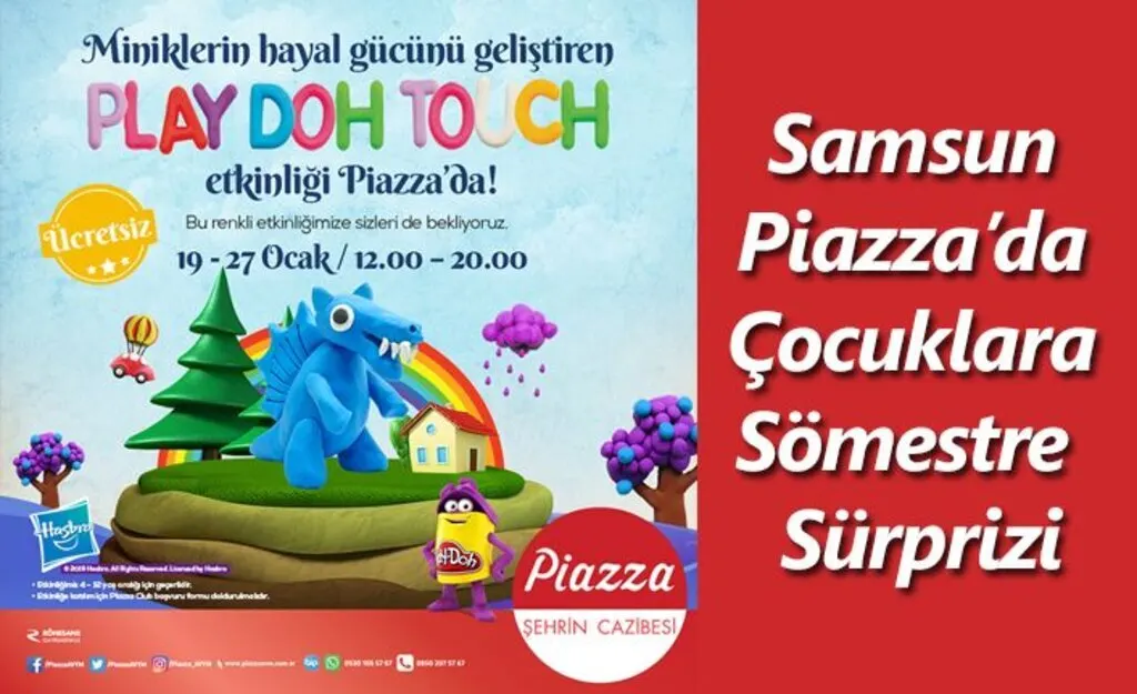 Samsun Piazza da Çocuklara Sürpriz Var!