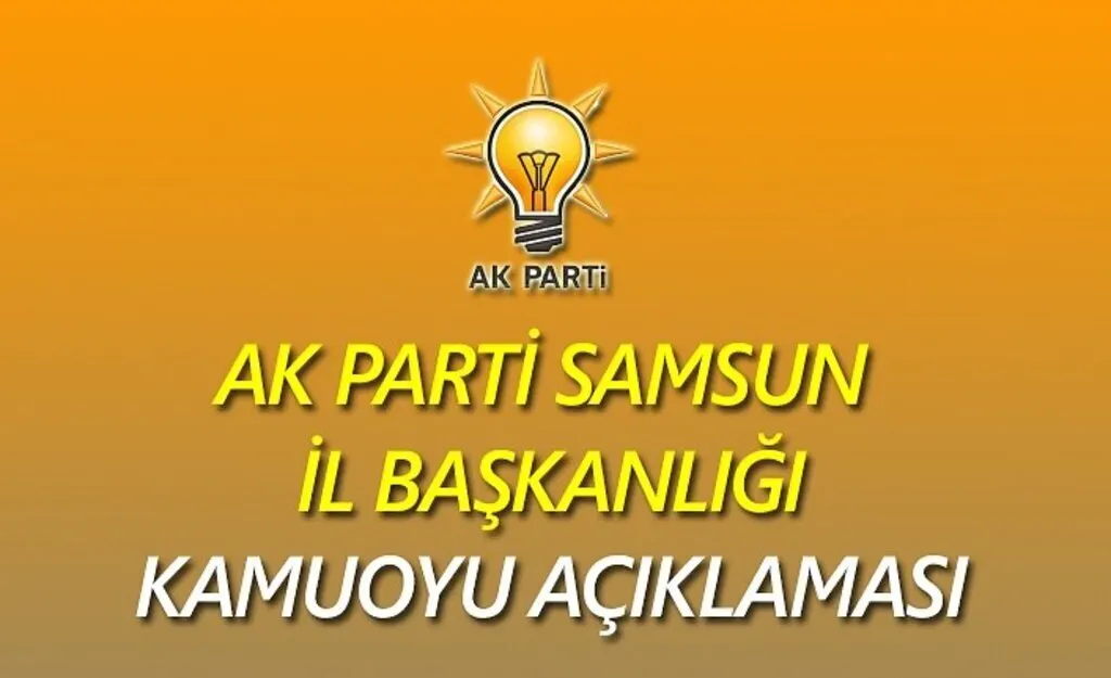 AK Parti Samsun: Hukukçuya yakışmayan  bir açıklama