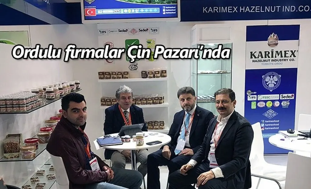 Fındık ihracatçıları Şangay’daki fuara katıldılar
