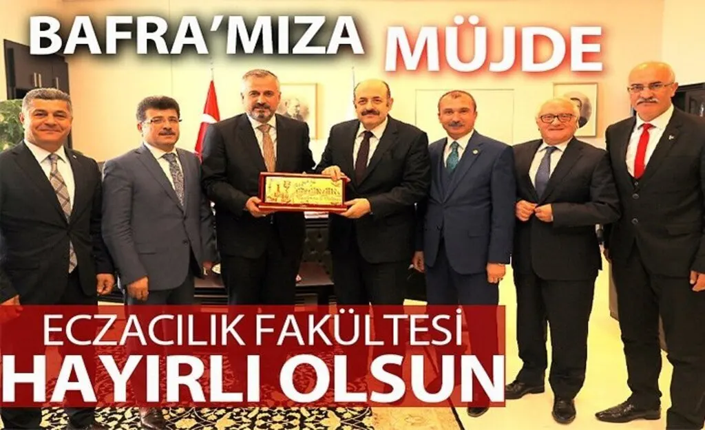 Bafra'da Eczacılık Fakültesi sevinci