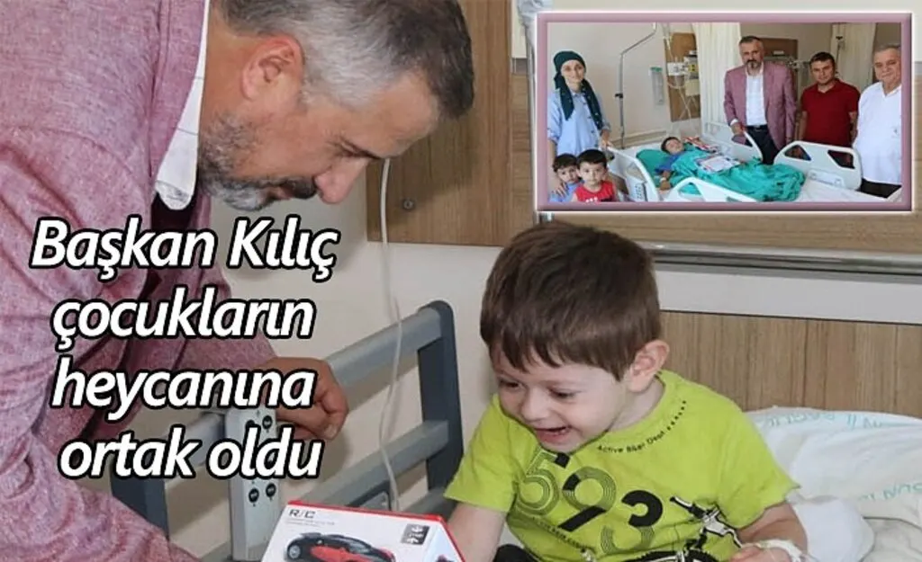Başkan Kılıç çocukların heycanına ortak oldu