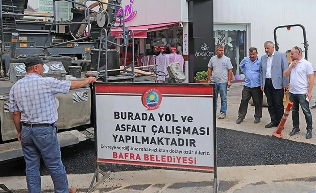 Alaçam Caddesi Asfalt Çalışması