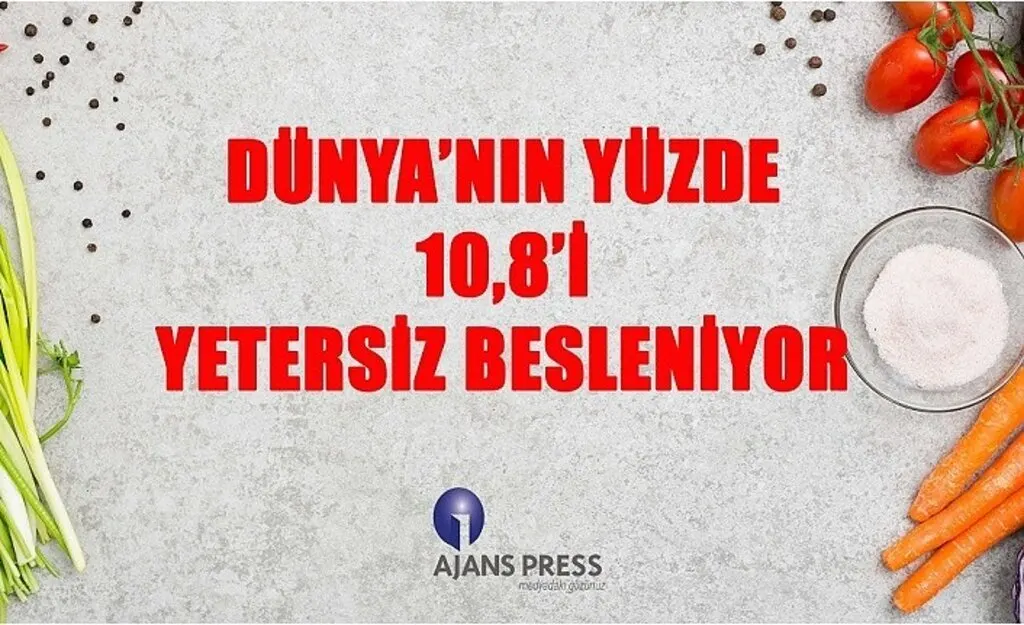 Dünya'nın yüzde 10,8'i yetersiz besleniyor