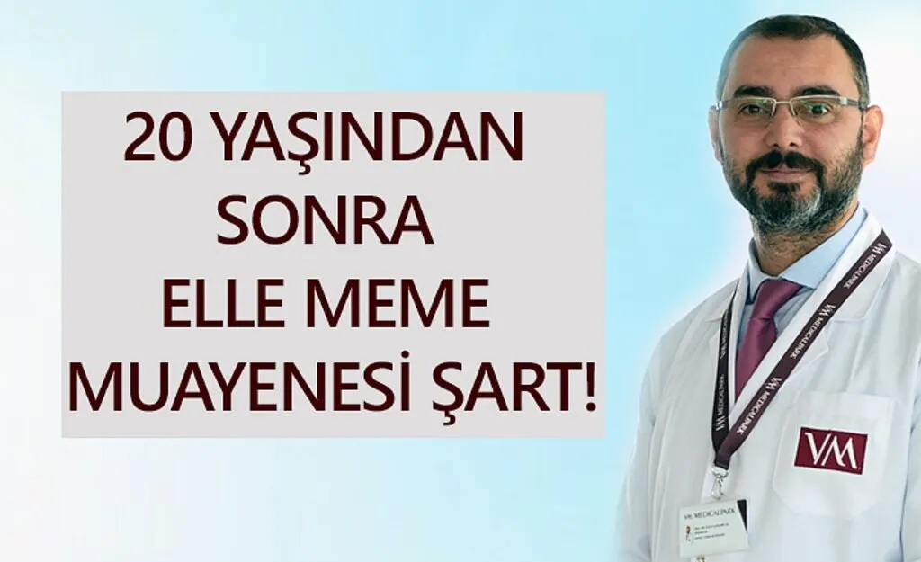 20 yaşından sonra elle meme muayenesi şart!