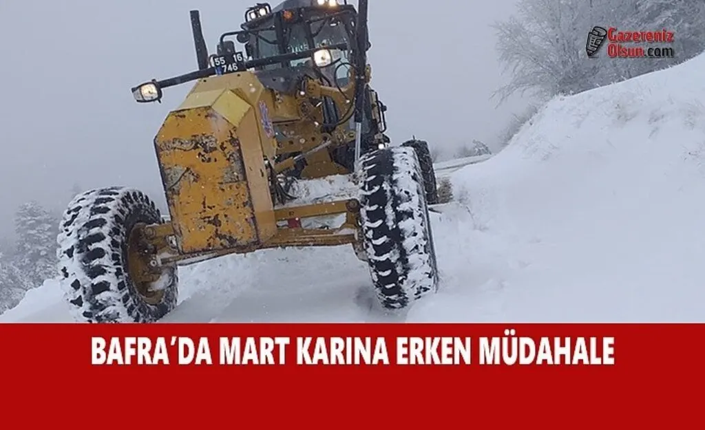 Bafra'da Mart Karına Erken Müdahale