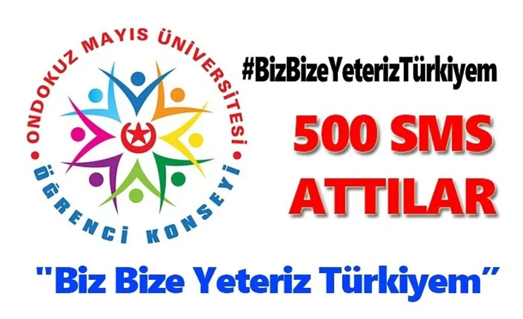 OMÜ Öğrenci Konseyi'nden 500 SMS'lik destek