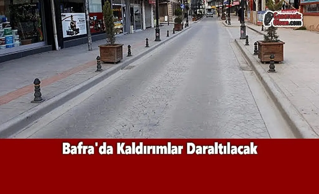 Bafra'da Kaldırımlar Daraltılacak