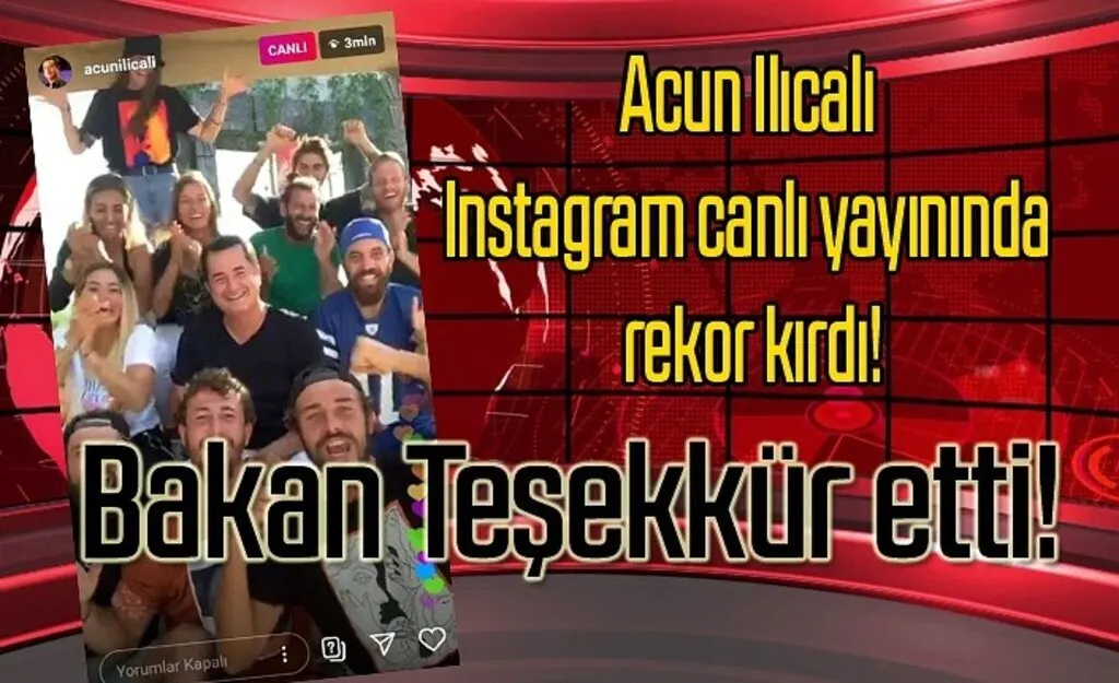 Acun rekor kırdı Bakan Karaismailoğlu teşekkür etti!