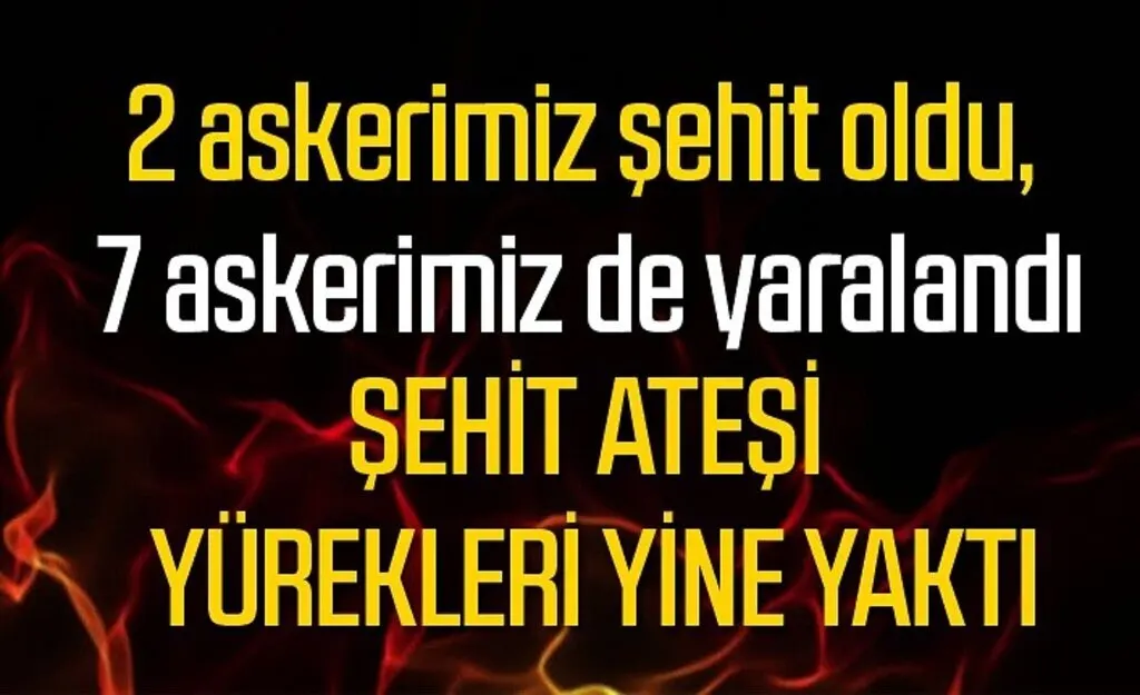 Siirt Pervari'den acı haber: 2 Şehit, 7 yaralı