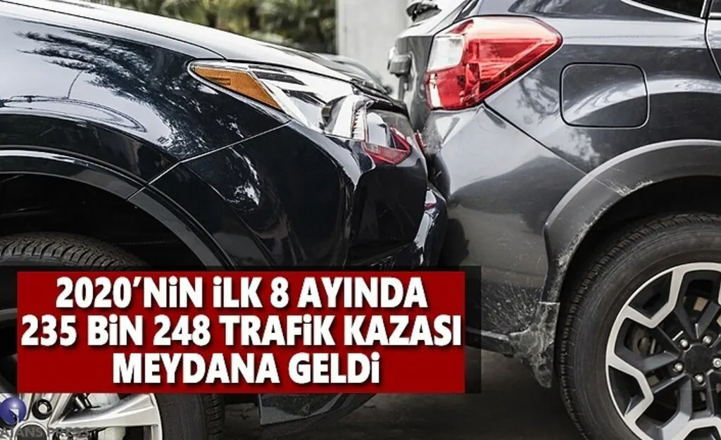2020'nin ilk 8 ayında meydana gelen Trafik Kazaları