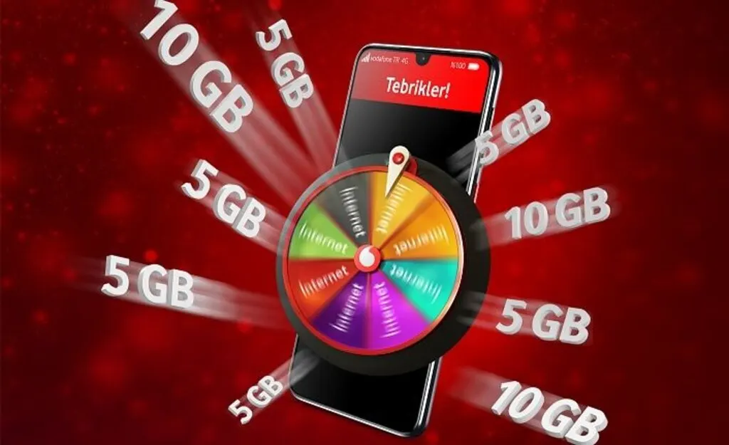 Vodafone'dan 6 ay boyunca hediye internet