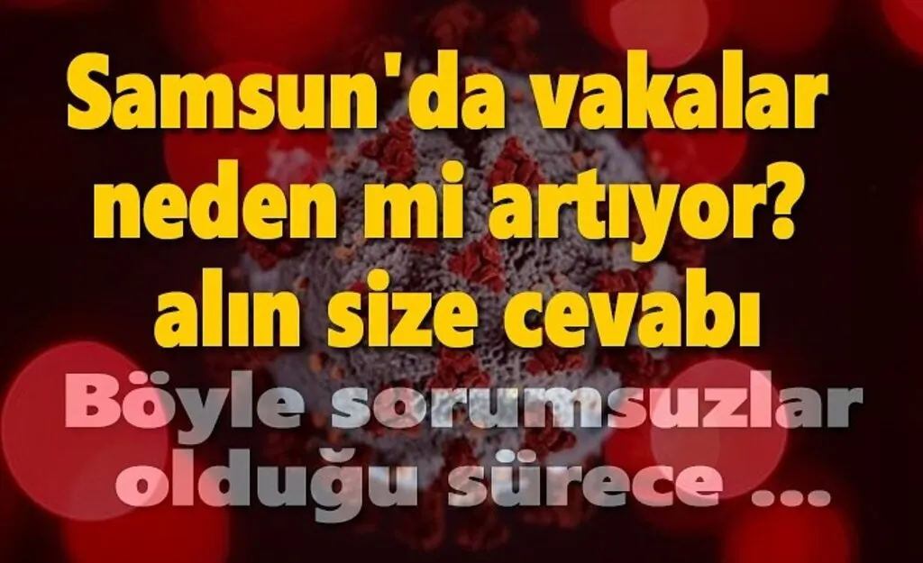 Samsun'da vakalar neden mi artıyor? alın size cevabı