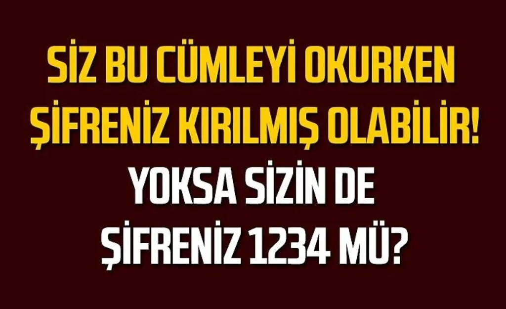 Basit Bir Şifre Kaç Saniyede Kırılabilir? Şifrem kırılabilir mi?