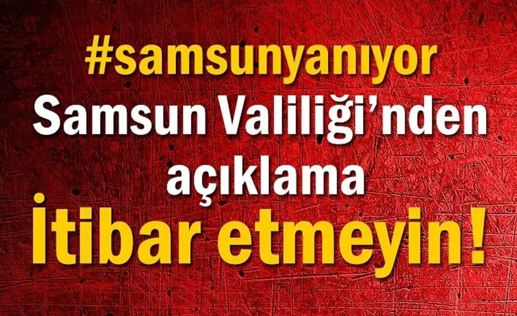 Samsun Vezirköprü Yangın Söndürüldü