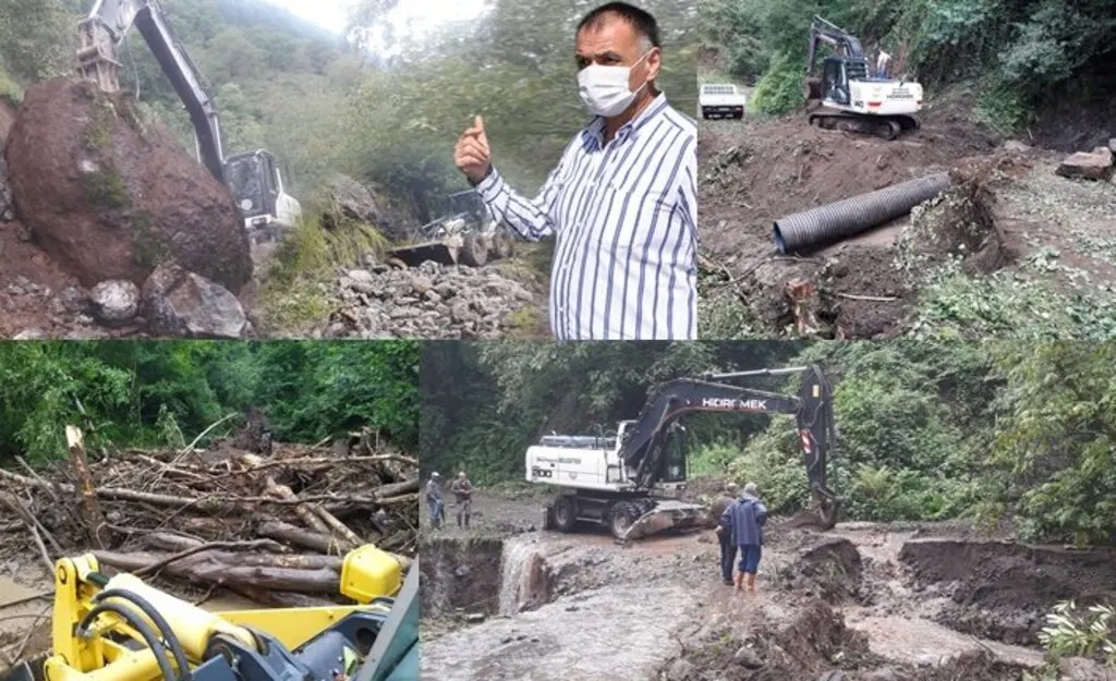 Salıpazarı heyelanlarla mücadele ediyor