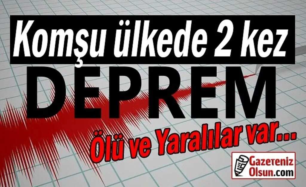 O Ülkede Deprem Oldu ! Ard Arda iki kez Deprem Oldu