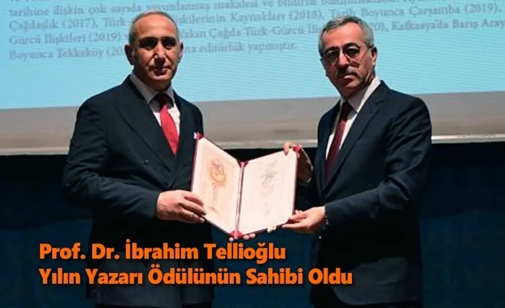 İbrahim Tellioğlu Yılın Yazarı Oldu