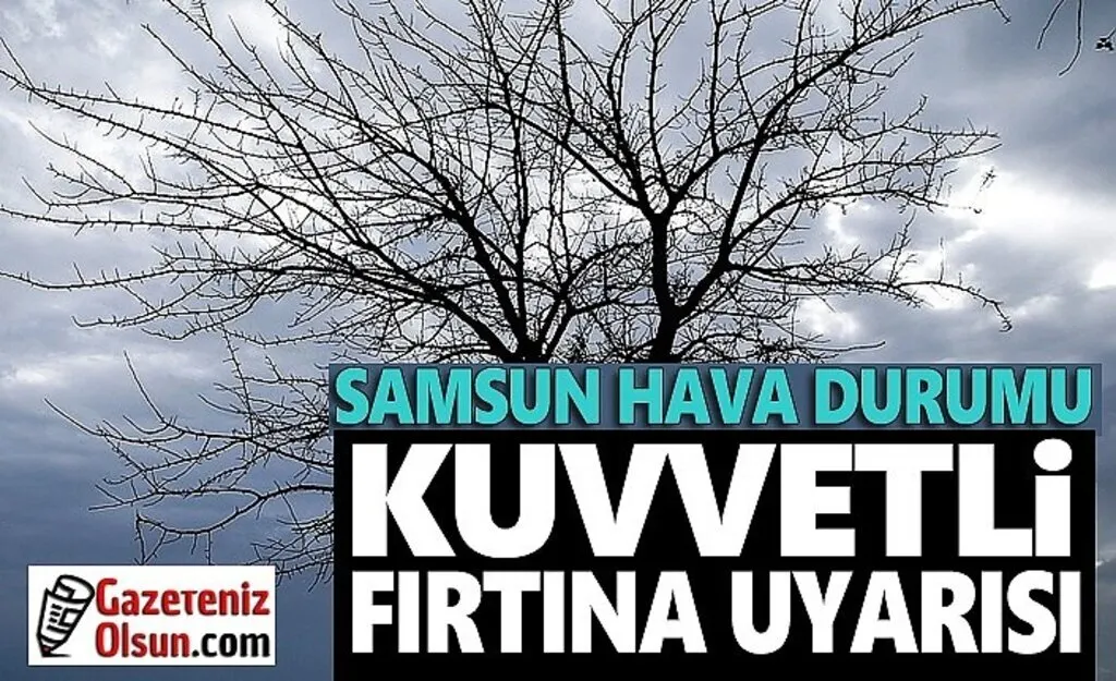 Samsun'da Kuvvetli Fırtına Uyarısı