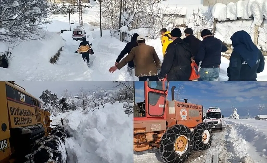 Kardan kapanan 288 mahalle yolu ulaşıma açıldı - Samsun Haber