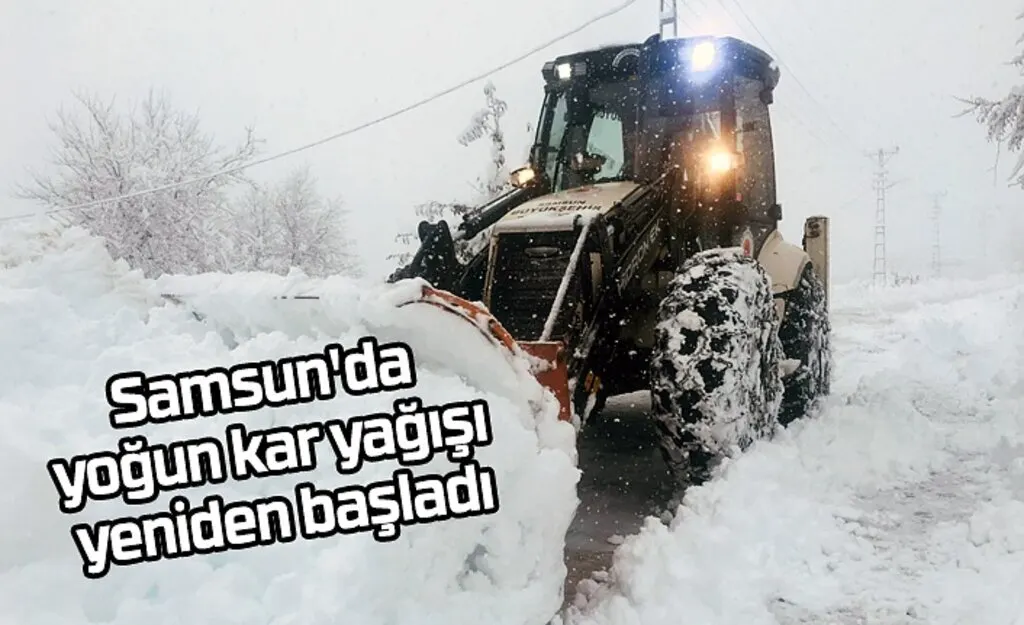 Samsun Hava Durumu 26 Ocak Çarşamba, Samsun'da yoğun kar yağışı