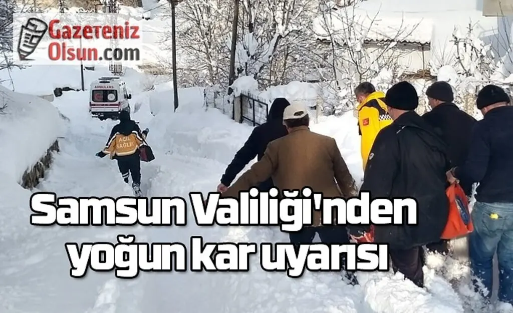 Samsun için yoğun kar uyarısı - Samsun Hava Durumu 25 Ocak Salı