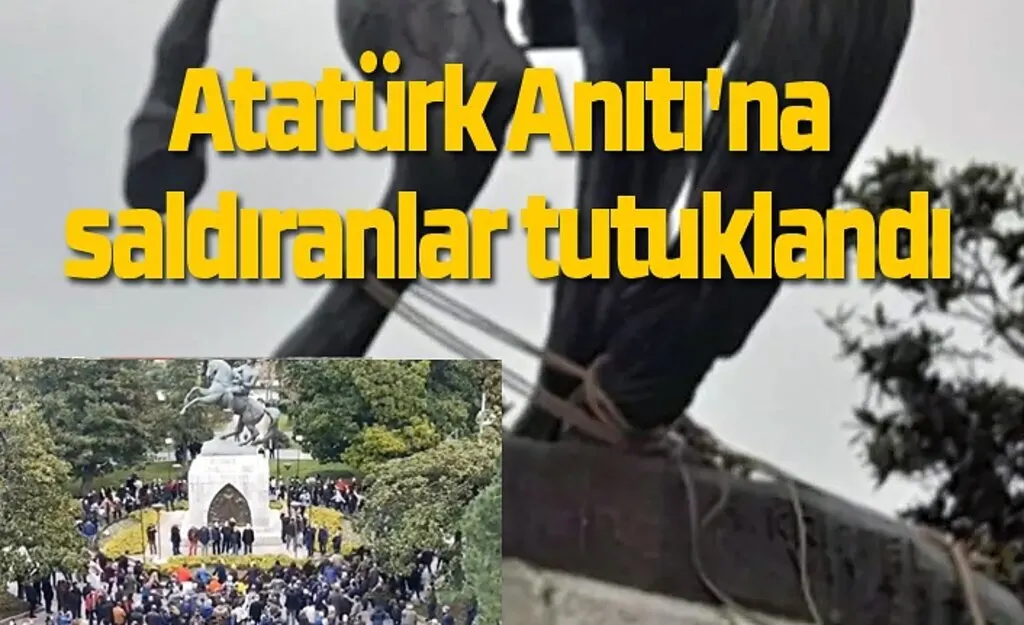 Samsun'da Atatürk Anıtı'na saldıranlar tutuklandı