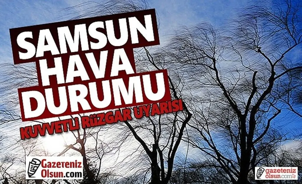Samsun'da Kuvvetli Rüzgar Uyarısı
