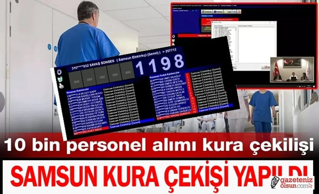 Samsun Sağlık Bakanlığı Kura Sonuçları İsim Listesi