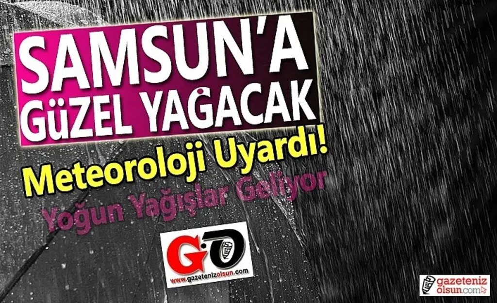 Samsun'a 4 Uyarı Birden, Kuvvetli Yağış ve Fırtına Uyarısı