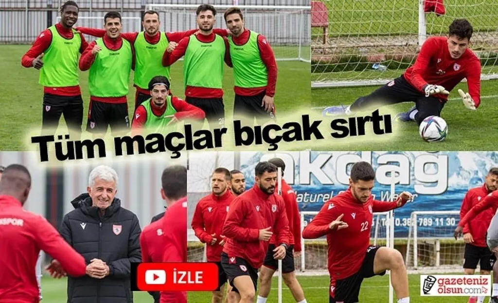 Samsunspor Boluspor maçında süre almayan oyunculara şans verilecek!