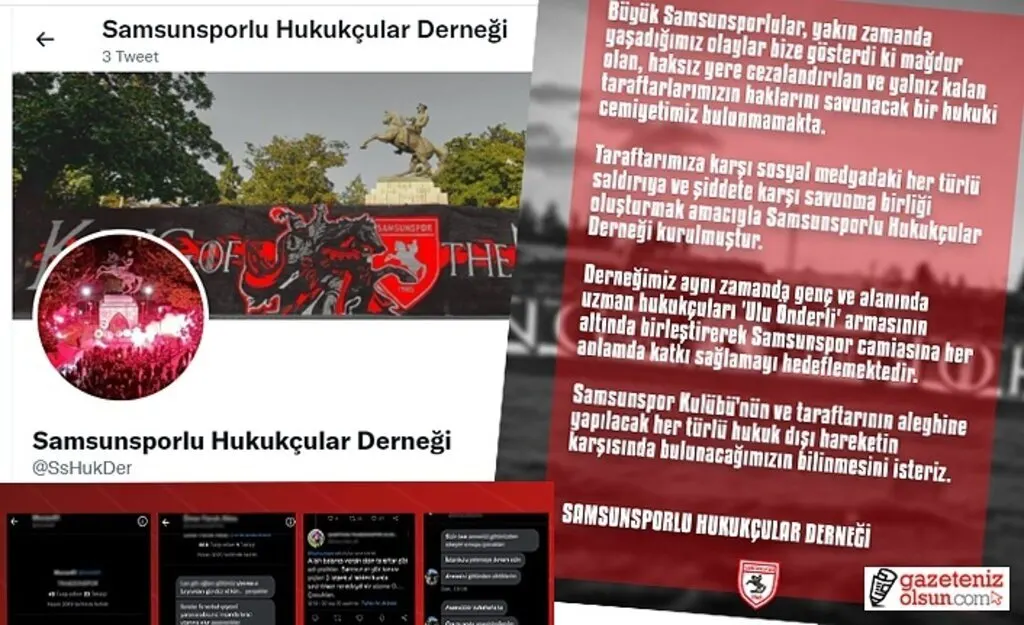 Samsunsporlu Hukukçular Derneği kuruldu!