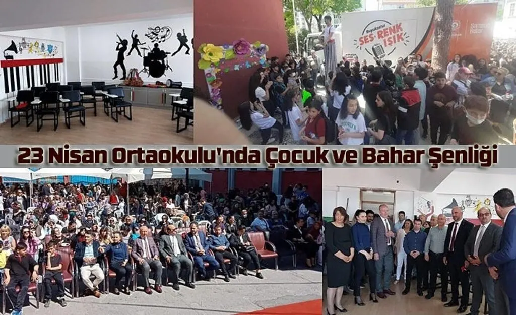 23 Nisan Ortaokulu'nda Çocuk ve Bahar Şenliği