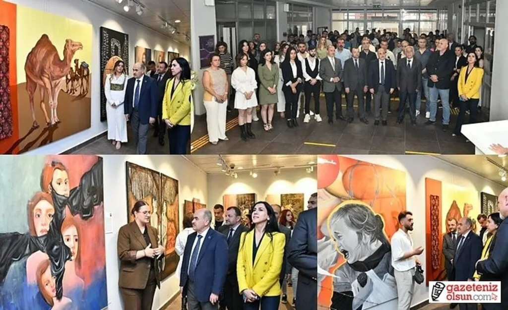 Resim Bölümü Öğrencileri Eserlerini Sanatseverle Buluşturdu