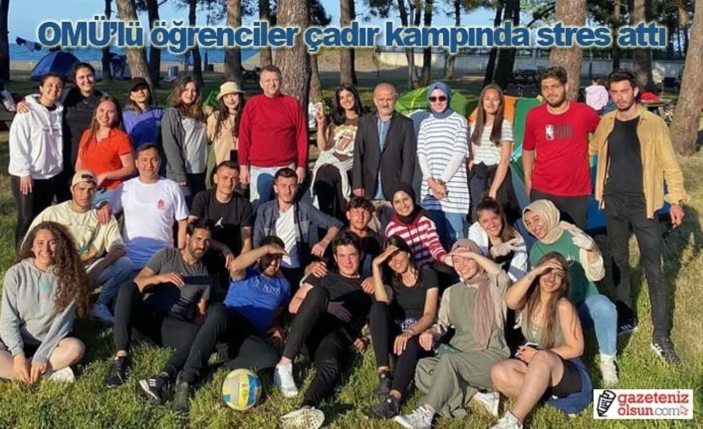 OMÜ Matematik Bölümü öğrencileri çadır kampında stres attı