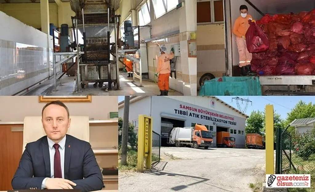 Bin 100 ton tıbbi atık imha edildi! Samsun Haber