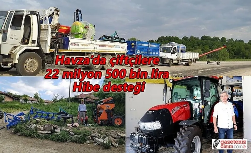 Havza’da çiftçilere 22 milyon 500 bin lira hibe desteği