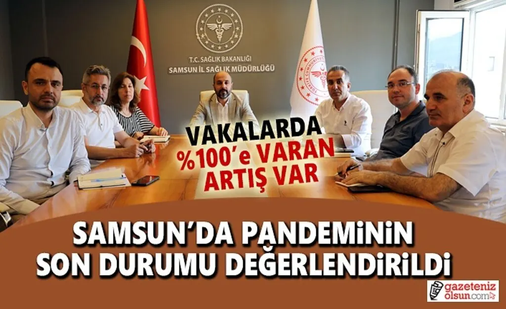 Samsun'da Korona Virüs Vakaları Yüzde Yüz artışa geçti