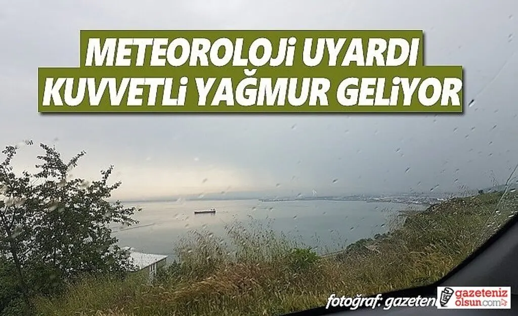 Samsun'un Batı Kesimine Kuvvetli Yağış Uyarısı