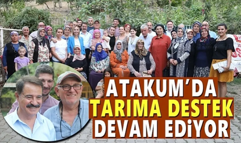 Atakum’da tarıma destek son sürat 