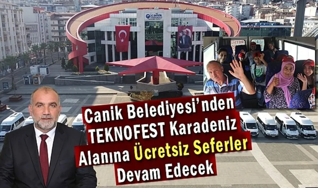 Canik Belediyesi’nden TEKNOFEST Karadeniz’e Anısına Özel Hediye 