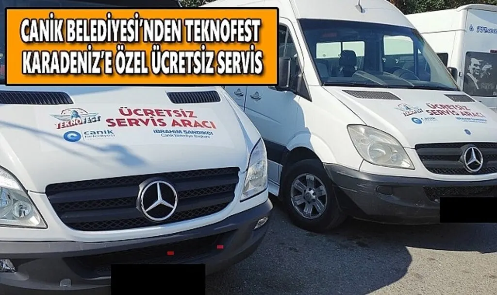 Canik Belediyesi'nden TEKNOFEST Karadeniz'e Özel Ücretsiz Servis