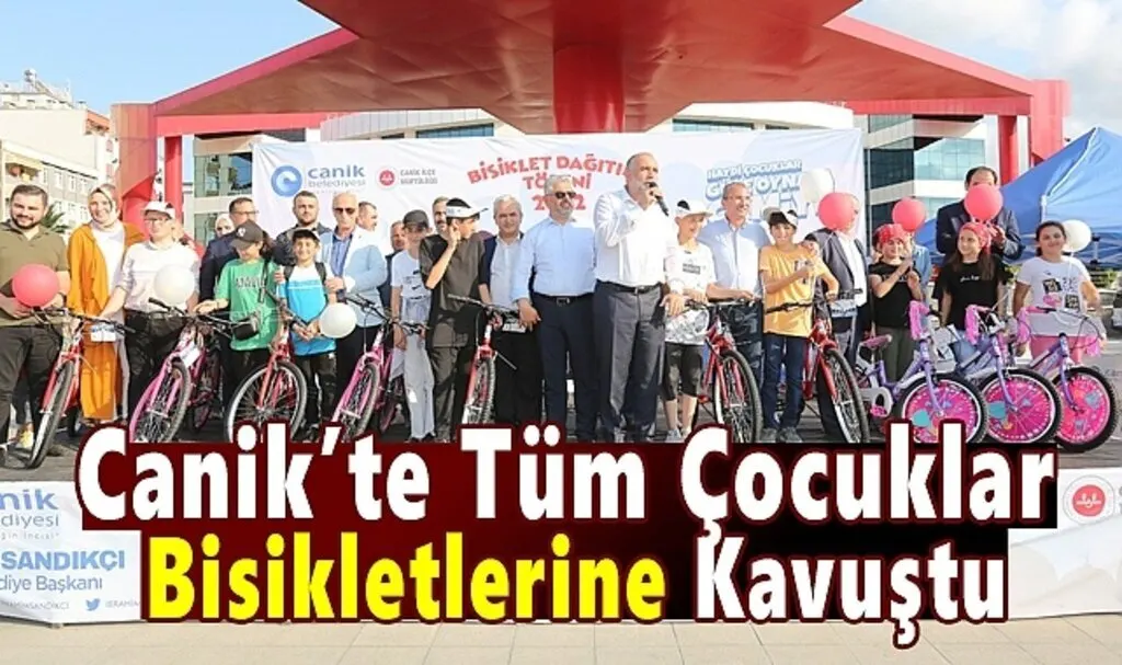 Canik’te Tüm Çocuklar Bisikletlerine Kavuştu
