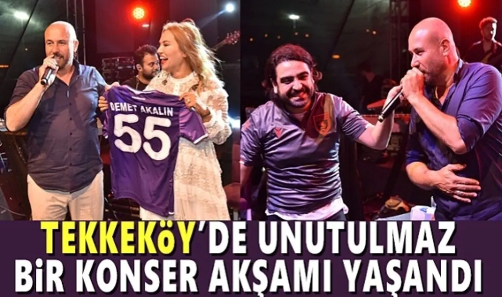 Tekkeköy’de Selçuk Balcı ve Demet Akalın rüzgarı esti
