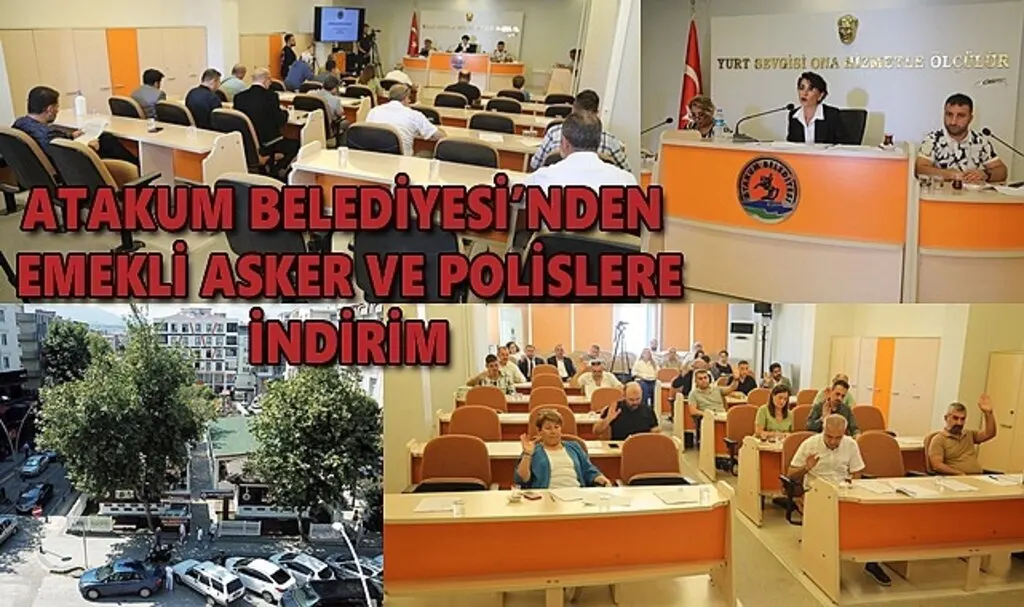 Atakum Belediyesi’nden emekli asker ve polislere indirim 