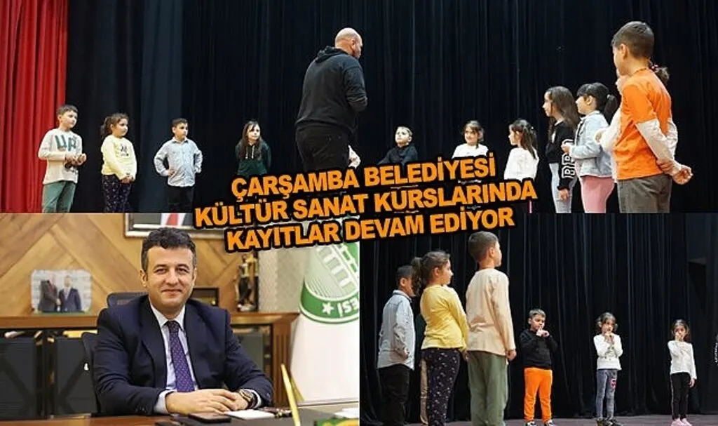 Çarşamba Belediyesi Kültür Sanat Kurslarında kayıtlar devam ediyor