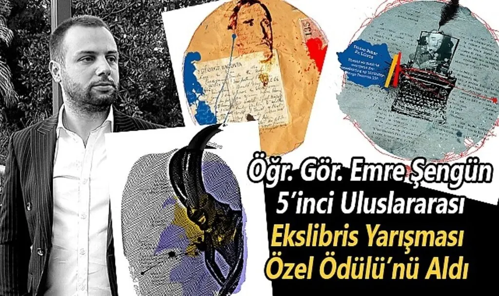 Öğr. Gör. Emre Şengün 5'inci Uluslararası Ekslibris Yarışması Özel Ödülü'nü Aldı 
