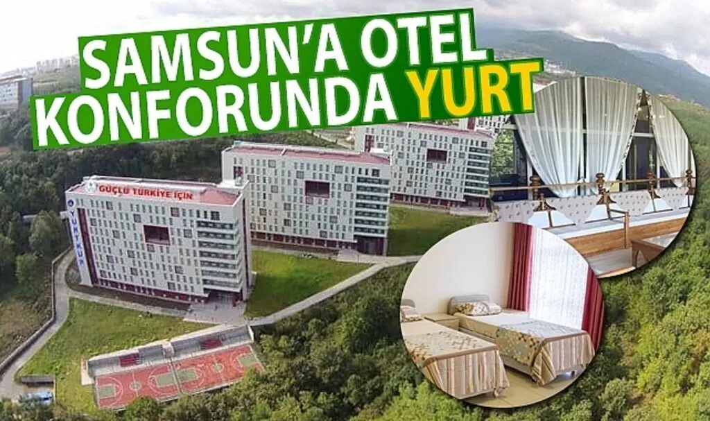Samsun'a 5 yıldızlı otel konforunda yurt
